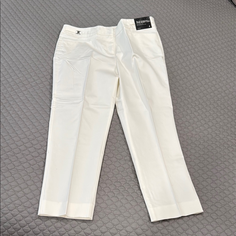 White Crop Pants